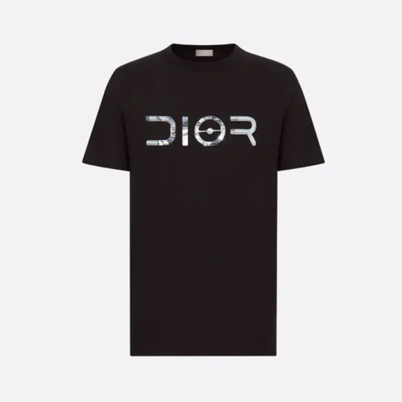 Dior × Kim Jones Dior And Sorayama Chromatic Print Cotton Tee Black - Picture 1 of 6